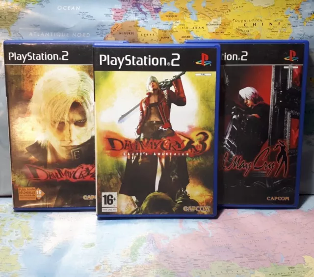 Lot Jeu PS2 : Devil May Cry 1,2 et 3 / Jeu Culte Sony PlayStation 2 Avec Notice