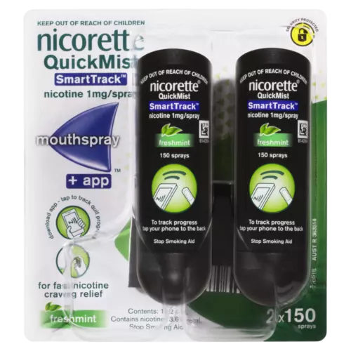 Nicorette QuickMist Smart Track 300 Sprays Duo Pack