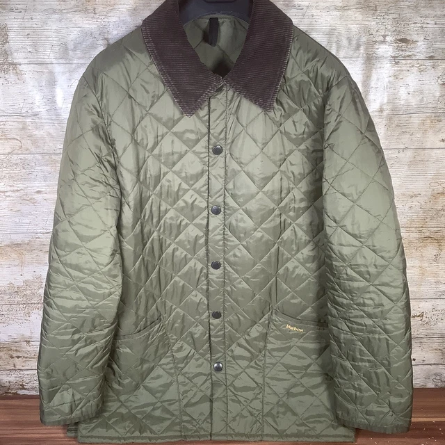 Barbour Liddesdale Quilted Padded Jacket - Lightweight Coat - Cord - Mens Medium