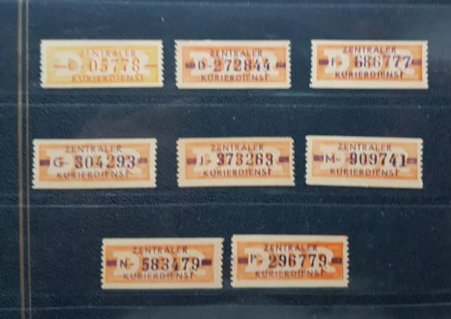 DDR Dienstmarken ZKD schönes Lot aus B16 + B22 postfrisch