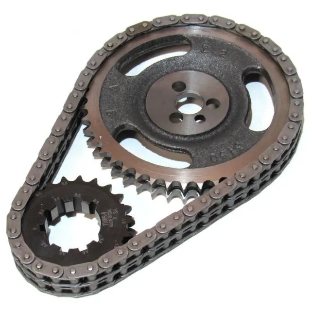 SA Gear Timing Set 78150-9R; 9-Key Dbl Roller 0.250" for 85-93 Chevy 305-350 SBC