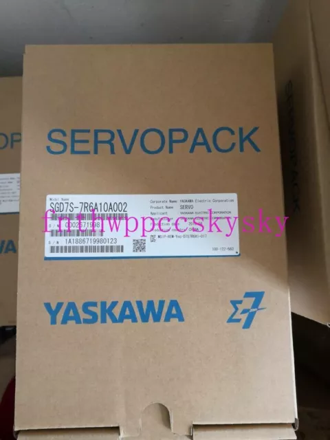 ONE Yaskawa servo motor+servo driver SGM7G-09A7C61+SGD7S-7R6A10A002 NEW