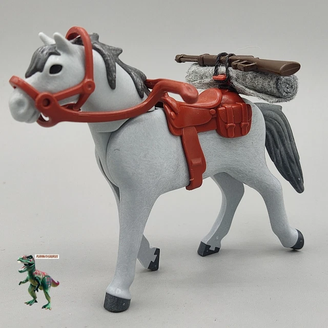 Playmobil Western 5251 pas cher, Shérif à cheval avec chien