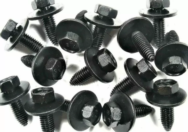M8-1.25mm Fender & Body Bolts For GM 13mm Hex 24mm Loose Washer Qty-20 #1902-20