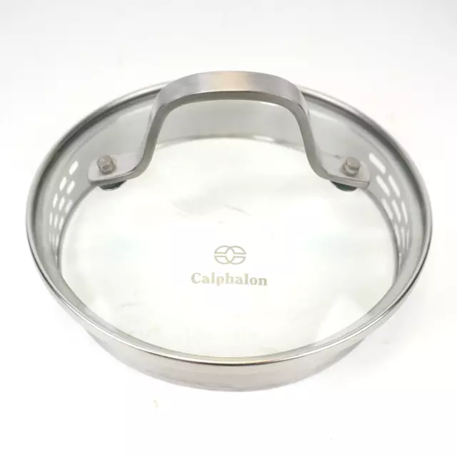Calphalon 6 in Replacement Steamer Glass & Stainless Lid Inside Diameter 5 1/2"