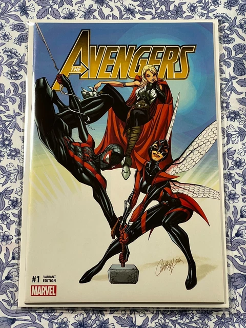AVENGERS #1 NM-MT J. Scott Campbell GOLD Trade Variant Hercules Vision CGC IT!