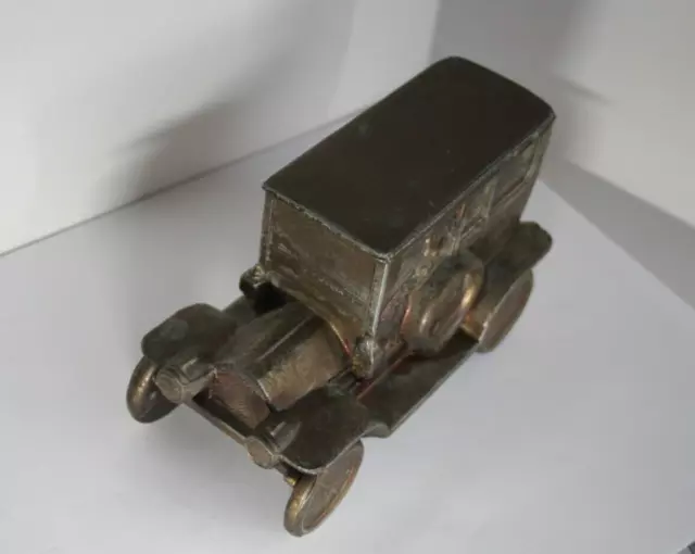 Vintage Metal Car Bank Banthrico Inc Old Fashion Car Coin Bank