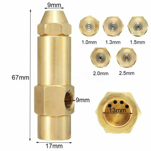 1*Heavy Oil Waste Oil Alcohol-based Fuel Burner Nozzle 1mm 1.3mm 1.5mm 2mm 2.5mm