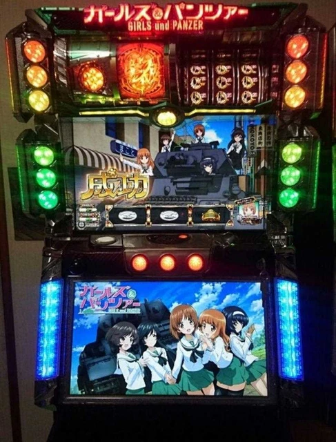 Girls Und Panzer Pachinko Slot Machine C3 With coin-operated machine from Japan
