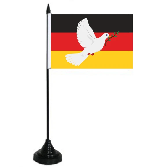 Bandiera Della Pace Germania 90x150 Cm, Digni, 100% Poliestere, Con Stampa