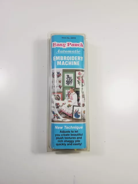 Vintage 1985 Easy Punch Electric Automatic Embroidery Machine No. 8301E