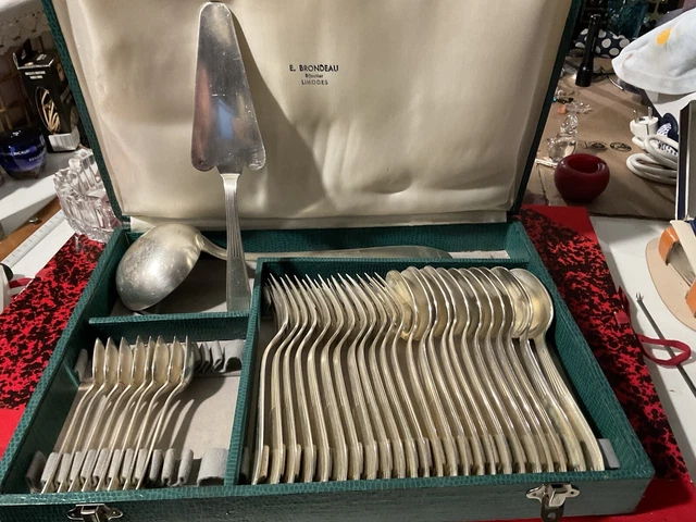 Ménagère Alfenide/Christofle 36 Pièces – Métal Argenté, Fabrication Française 1920-1949