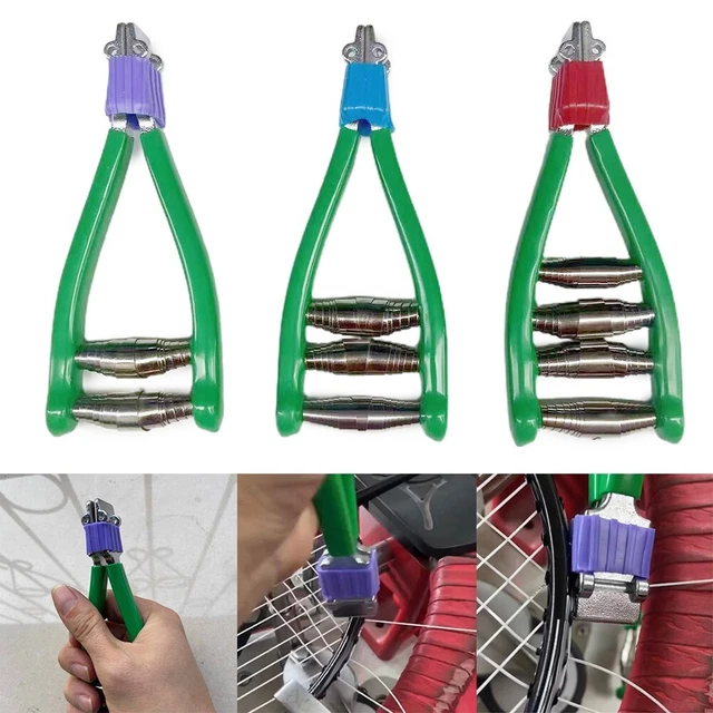 Alto Qualità Accensione Morsetto Spiaggia Tennis Racchetta Metallo 1PC Tesatura
