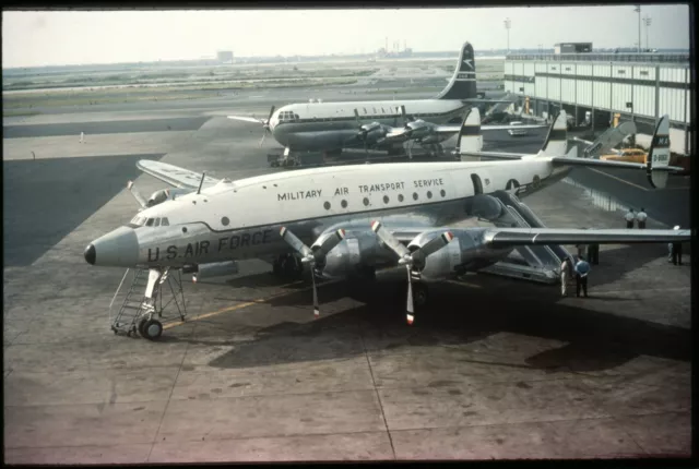 Sharp 35mm duplicate slide of MATS C-121A Constellation 48-0611 taken pre-1966