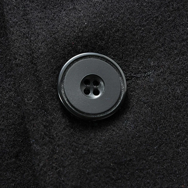 Mens Warm Woolen Trench Coat Double Breasted Overcoat Long Jacket Outwear Winter 11