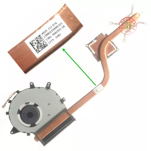 ASUS Q524U Q534UX heat sink radiator heat sink copper tube fan