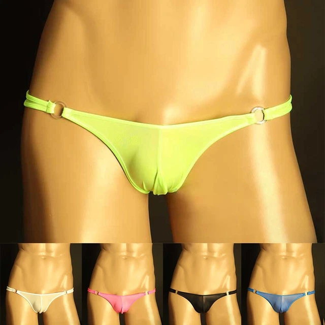 Mens G-strings Lingerie Underwear Briefs Tangas Thongs Bikini Underpants T-back