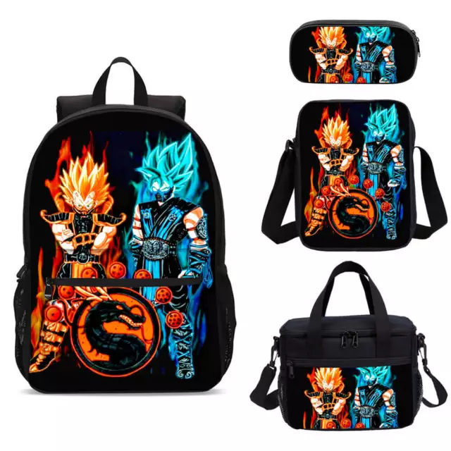 Dragon Ball Z Mortal Kombat School Backpack Cooler Lunch Bag Pen Case Value Lot