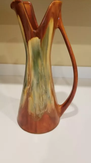 ROYAL HAEGER R-1619-S Pottery Green Pitcher Vase Mid Century Modern