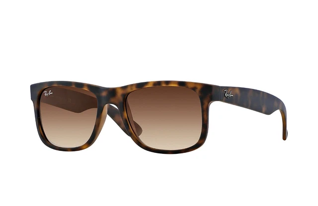 Gafas de sol Ray-Ban RB4165 JUSTIN 710/13 RUBBER LIGHT HAVANA/BROWN GRAD. Cal.51