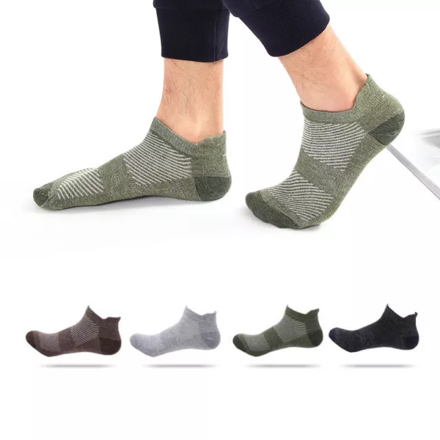 5/10 Pairs Men Sport Ankle Quarter Athletic Casual Running Low Cut Cotton Socks