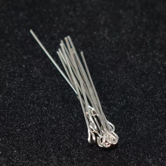 200PCS 16-70MM Metal Alloy Plated Eye Pins Jewellery Making Findings Head