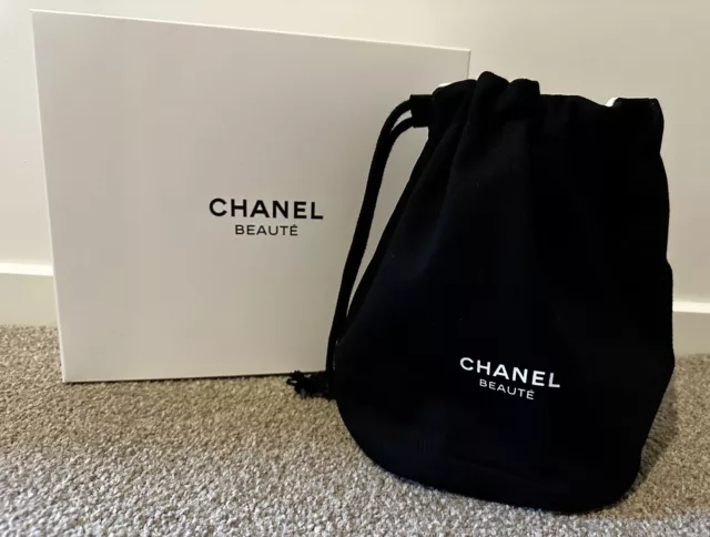 CHANEL GIFT BEAUTY Bag BLACK Velvet Shoulder Cross body Chain Bag