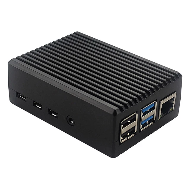 DIN Rail Aluminum Case For Raspberry Pi 4, With Cooling Fan And...