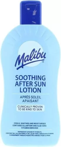Malibu After Sun Lotion 400ml Cool, Soothe and Moisturise Skin With Aloe Vera