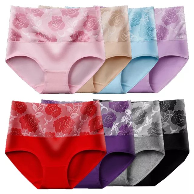 Ladies Cotton Tummy Control Panties Leak Proof Underwear Women High Waist Panty❤