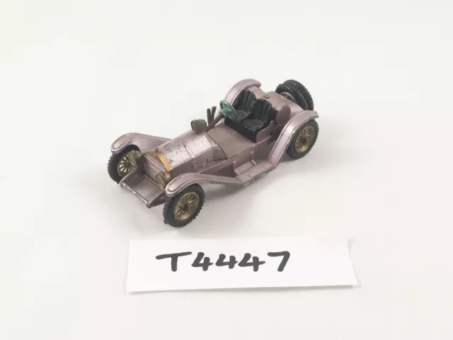 Matchbox Lesney Gestern # Y7 1913 Mercer Raceabout Diecast Lila/Messing 1961