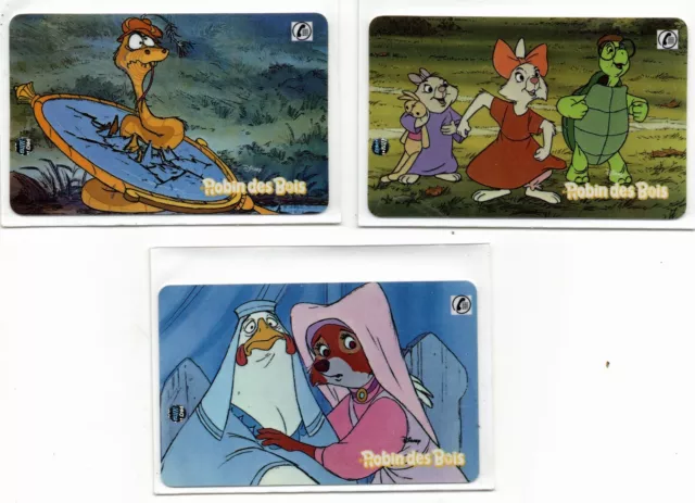 Carte Sepa Disney      Lot De 3 Cartes   Robin Des Bois   Ttb