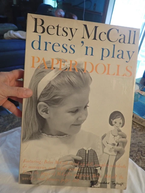 Vintage Standard ToyKraft Betsy McCall Dress 'n Play Paper Doll Boxed Set 1959