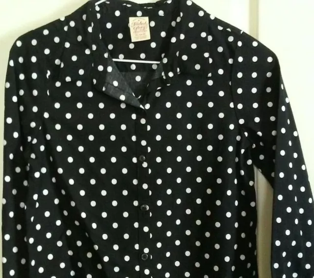 Polka Dot Blouse Girls Size Xl 14-16