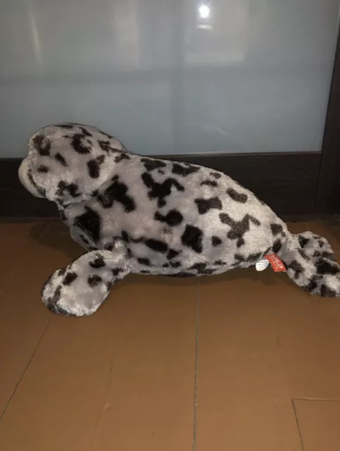 Wild Republic Harbor Leopard Seal Pup Plush Sea Lion Stuffed Animal 14” Spotted
