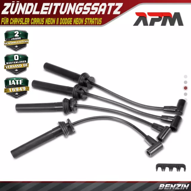 4x Zündleitungssatz Zündkabel für Chrysler Cirrus Neon II Dodge Neon Stratus 2.0