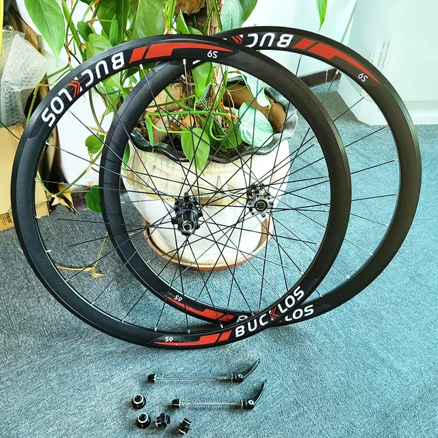 CARBON HUB 700C Bicycle Front/Rear Wheel Disc Road Bike Wheelset fit