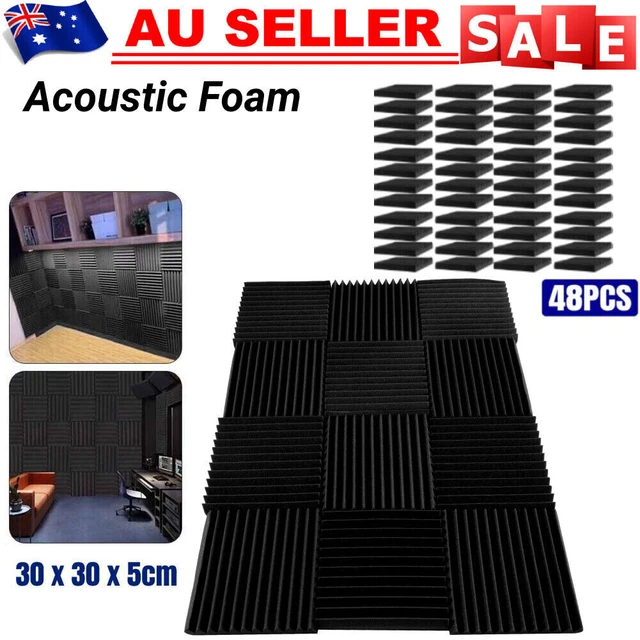 SOUND PROOFING ACOUSTIC Panels 48PCS Foam Studio Egg Shell Insulation