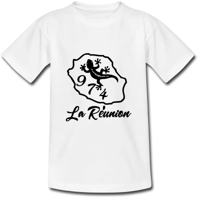 T-shirt Adulte Ile de La Réunion 974 - du S au 2XL