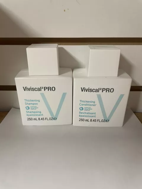 Viviscal Professional Thin to Thick Shampoo Conditioner 8.45 fl oz each DUO