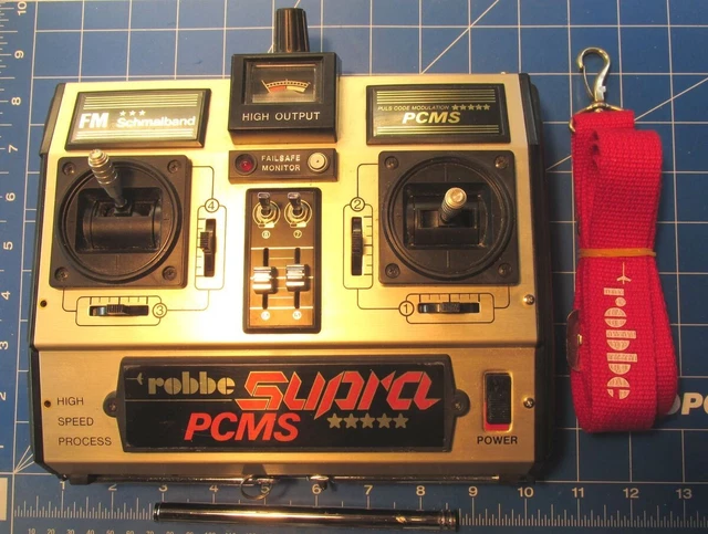 ROBBE SUPRA PCMS  FM35MhZ  Transmitter +ROBBE neck strap - WORKING