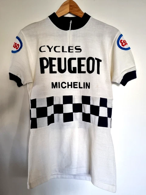 Maillot Cycliste Vintage PEUGEOT MICHELIN ESSO - Taille 3