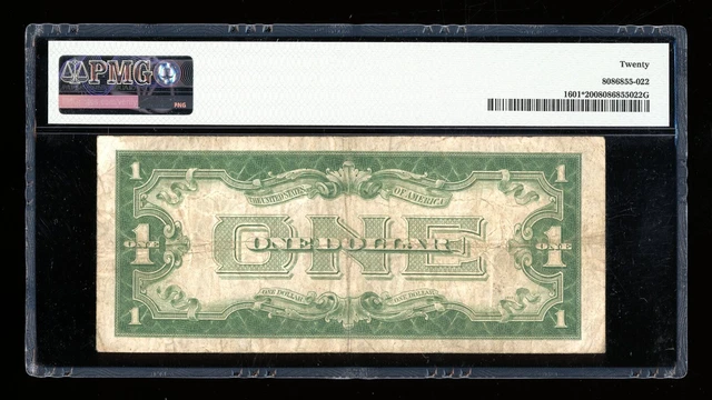 DBR 1928-A $1 Silver Funnyback STAR Fr. 1601* PMG VF-20 Serial *24814706A 2