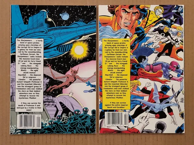 X-Men Spotlight on Starjammers #1,2 complete Lot of 2 Marvel 1990 NM+ 4