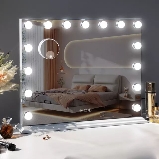FENCHILIN Light Up Hollywood Mirror Vanity Mirror with Lights LED Make Up Mirror