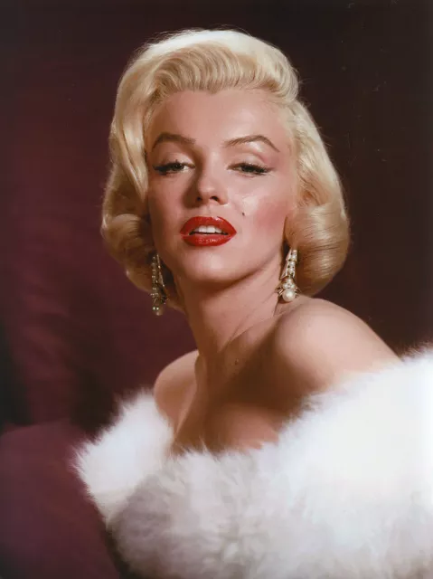 MARILYN MONROE BEAUTY IN WHITE FUR  (1) RARE 4x6 GalleryQuality PHOTO