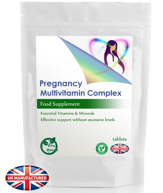 MULTIVITAMIN TABLETS PREGNANCY Support with Folic Acid Iodine Iron Zinc