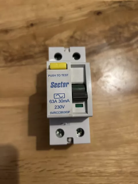 Amplificador Sector RCD 63 A 30mA 2 polos azul 230V SVRCCB63/DP