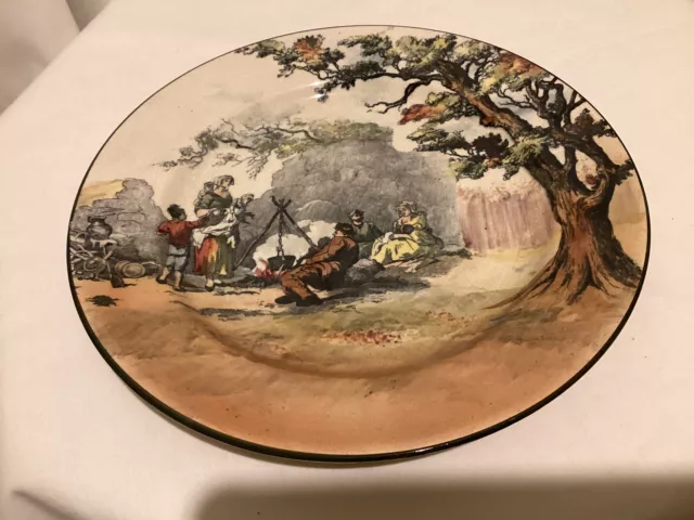 Royal Doulton Old English Scenes The Gipsies Gypsy 10.25" Plate Porcelain