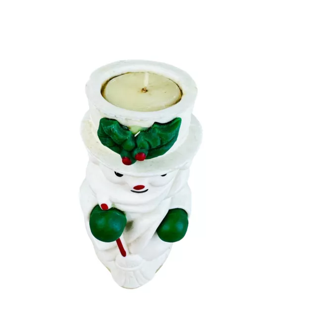 Avon Mr. Snowlight Bayberry Fragrance Candle Christmas Snowman Vintage Decor 3